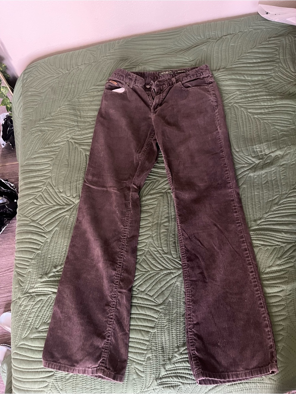 Women's Brown Corduroy Flare Jeans